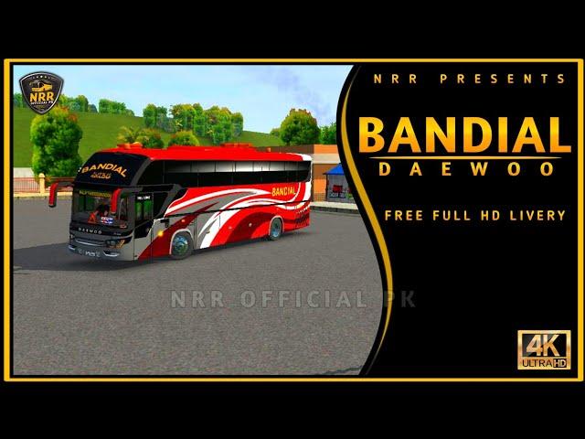 New Bandial Daewoo Prime || Free Bussid Liveries || NRR