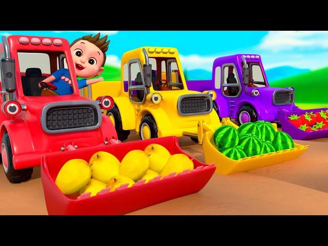 Old MacDonald Had A Farm | Vehicles Help Farmer Harvest | Bum Bum Kids Nursery Rhymes & Kids Songs