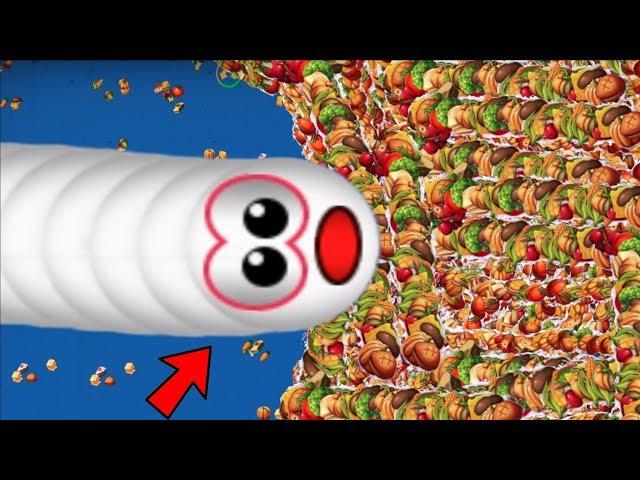 WormsZone.io Biggest Slither Snake 1,000,000+ Score World Record Top 01 Epic Worms Zoneio Gameplay