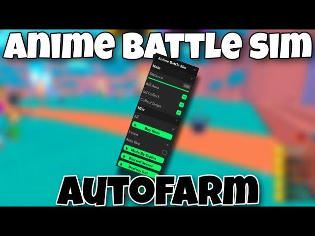 Roblox Anime Battle Simulator Autofarm GUI Script - Kill aura, Auto collect