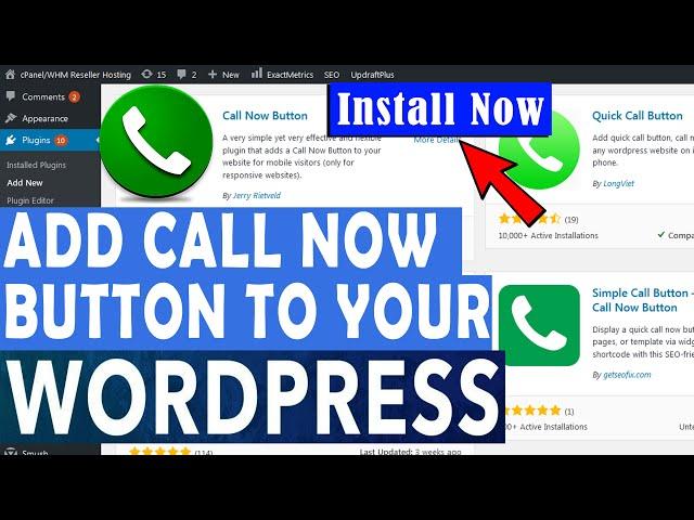 How to Add a Call Now button in WordPress?