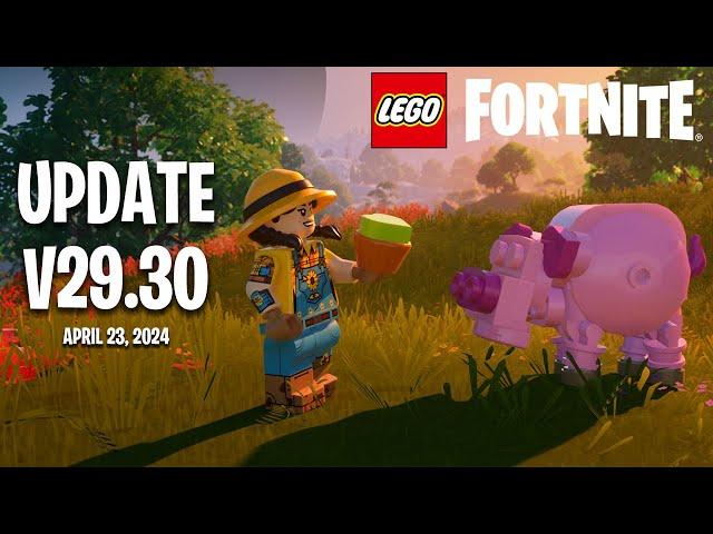 LEGO FORTNITE UPDATE- NEW BARNS AND PIGS + ALL PATCH NOTES