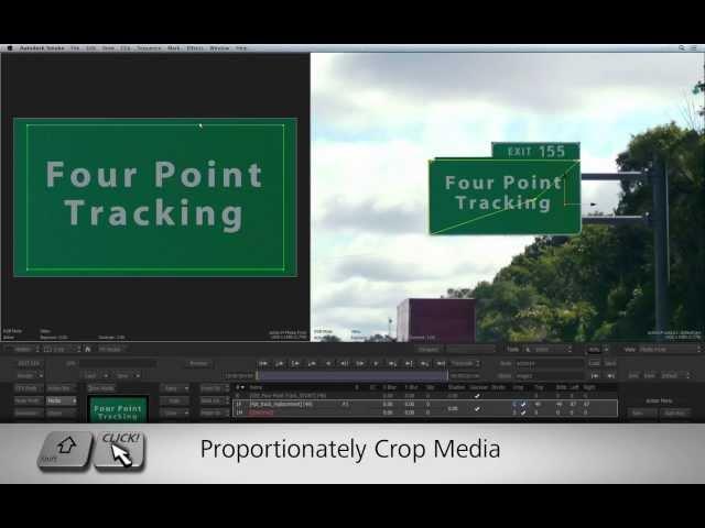 Replacing a Road Sign with Four-Point Tracking - Smoke 2013 Ext 1