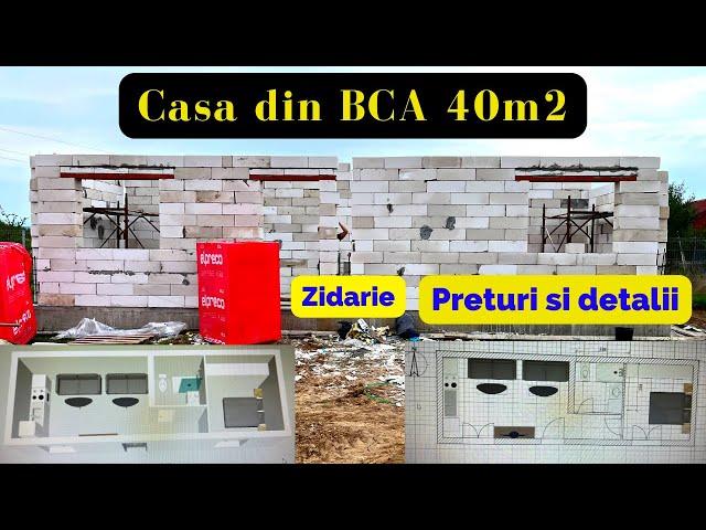 Cat costa sa zidești o casa din BCA in 2022. Preturi detaliate zidărie BCA.