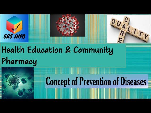 Concept of Prevention of Diseases | Health Education and Community Pharmacy | SRS INFO