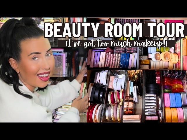 I Have So Much Makeup Here Is How I Organize & Store Everything! Beauty Room Tour