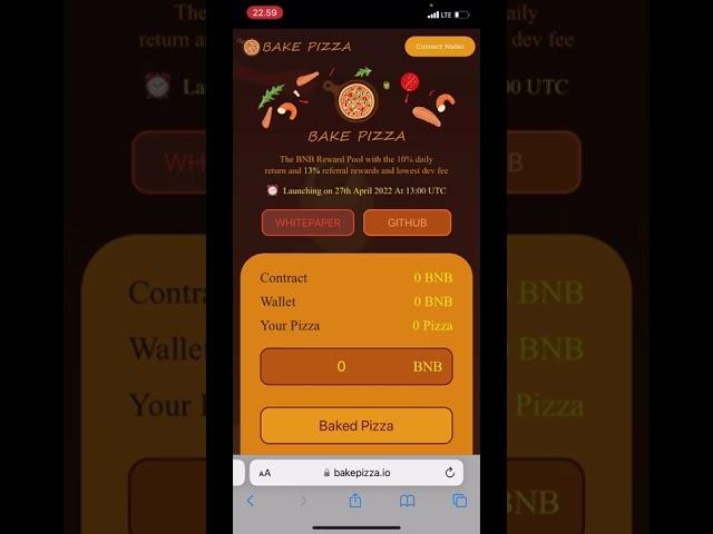 #airdrop Baru Bake Pizza Withdraw Tanpa Gass Fee (Gratis)!!!