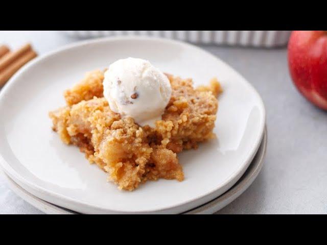 Easy Homemade Apple Dump Cake with Cake mix | Apple cobbler cake with cake mix