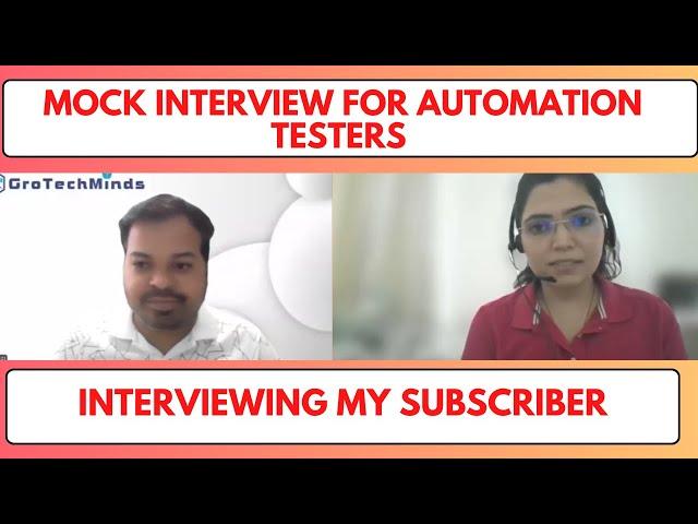 SDET Mock Interview for Experienced Candidate | HDFC Bank Application Real Time Interview Question