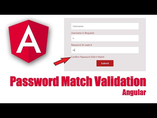 Password And Confirm Password Match Validation Reactive form || Angular tutorial || Angular || Form