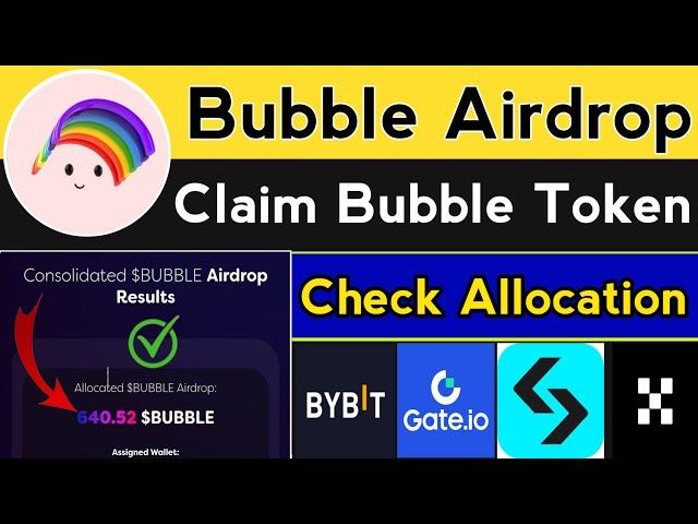 Bubble Airdrop Claim Bubble token || Bubble Airdrop Claim process | Bubble Airdrop Check Allocation