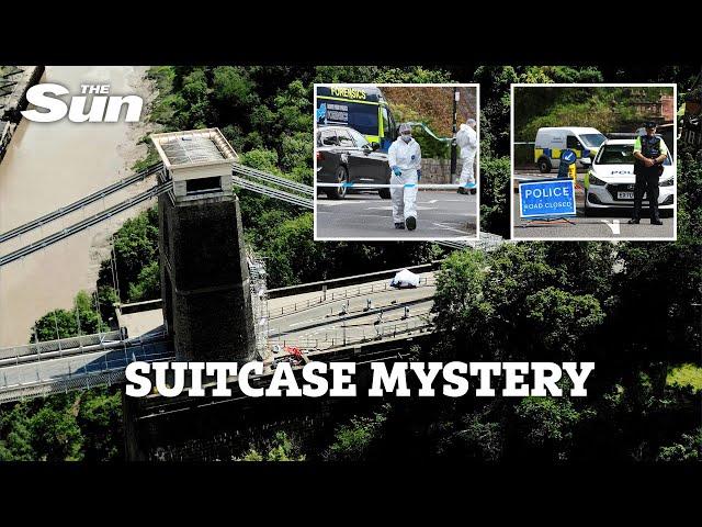 Human body parts found inside suitcases on Clifton Suspension Bridge as cops hunt ‘suspicious man’