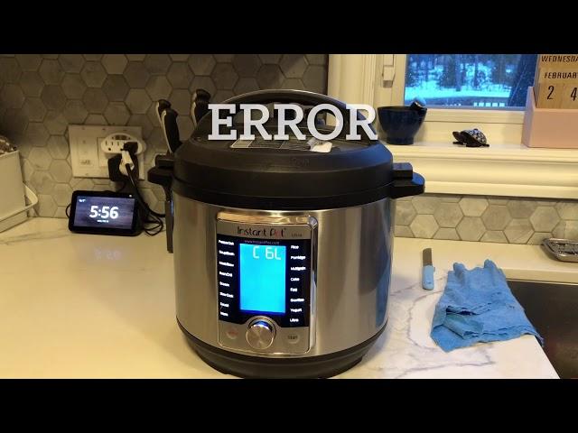 Instant Pot fail — Error C6L— How to FIX