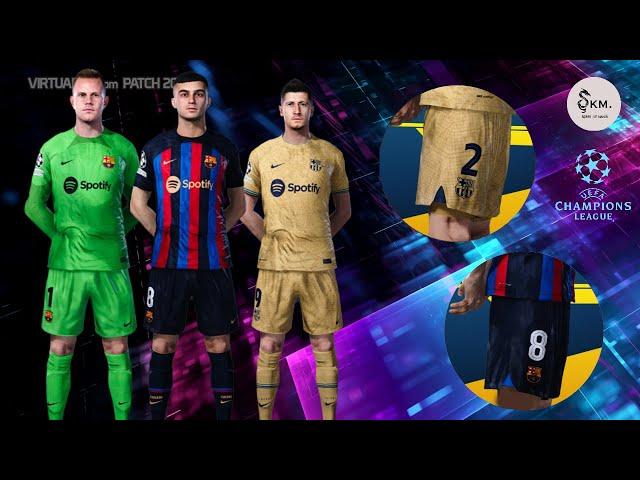 PES 2021 | BARCELONA KITS [SEASON 2023] - sider & cpk VERSION - SOMAA | KIT MAKER