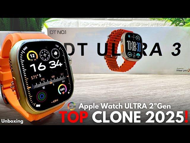 DT ULTRA 3 PRO Smartwatch Nuovo TOP CLONE di Apple Watch ULTRA 2ªGen 2025! Display AMOLED 3D!