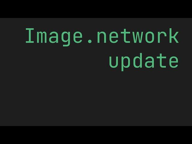 FLUTTER Image.network update