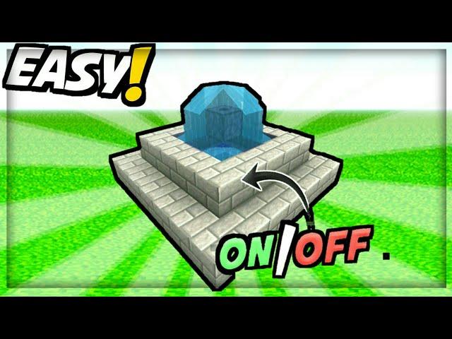 Minecraft - How To Build A Water Fountain | (Easy Tutorial!!)