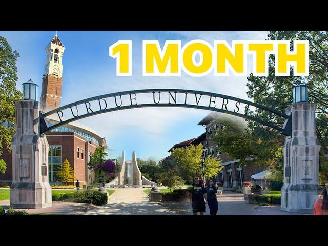 1 Month At Purdue University Day In The Life