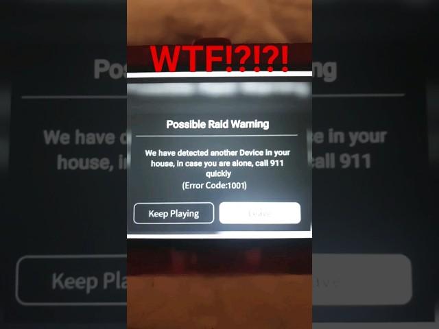 ERROR 1001, ITS REAL! #roblox #Error1001