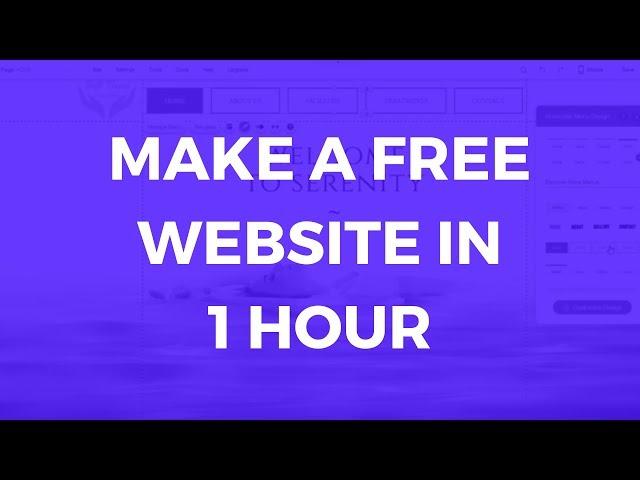 How to Make a Free Website with Wix in 1 Hour? Wix Tutorial