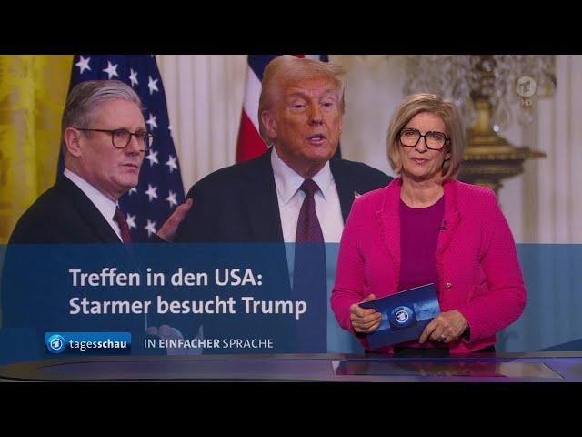 tagesschau in Einfacher Sprache 19:00 Uhr, 28.02.2025