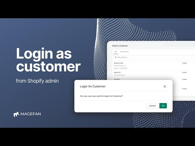 How to Log in as a Customer in Shopify?