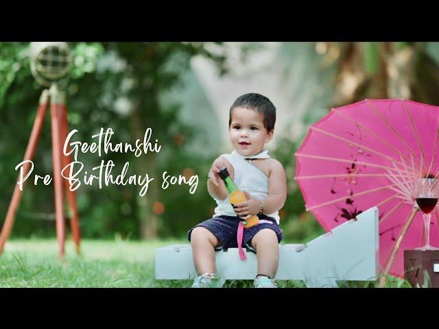 Happy First Birthday || Baby Girl || Geethanshi GK || Pre Birthday song ||