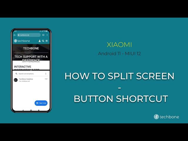 How to Open Split screen (Button shortcut) - Xiaomi [Android 11 - MIUI 12]