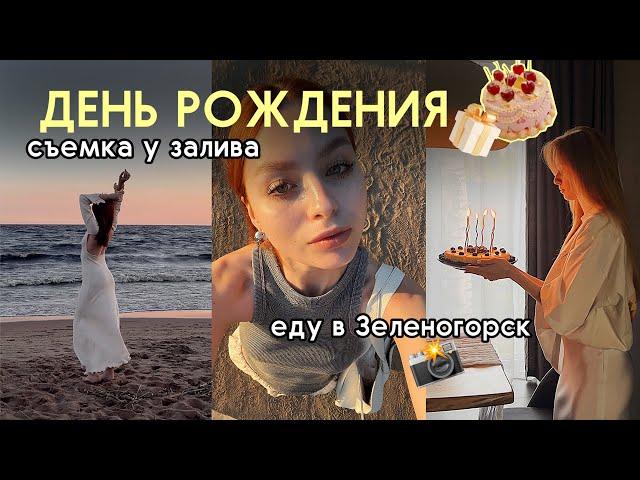 VLOG/ день рождения подруги/ празднуем загородом/ съемка у залива/ еду в Зеленогорск