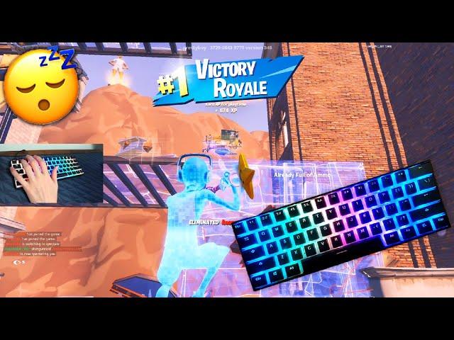 [1 HOUR] Sleeping & Chill ASMR Mechanical Keyboard Sounds  ASMR  Fortnite ZoneWars Gameplay 240FPS