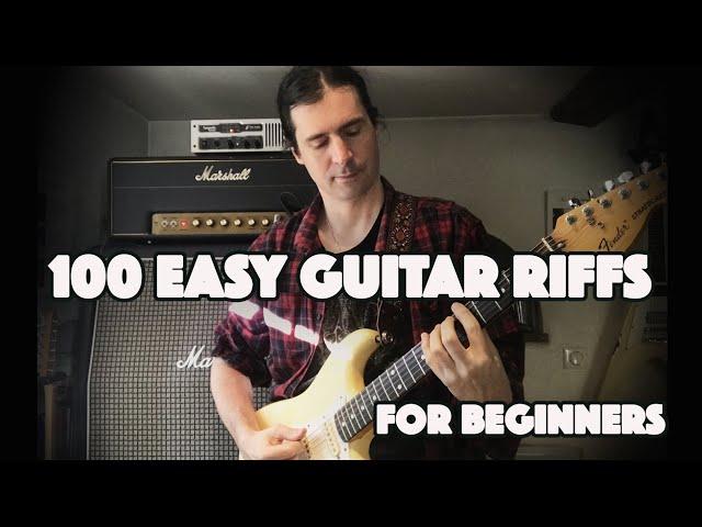 100 Easy Guitar Riffs + TAB