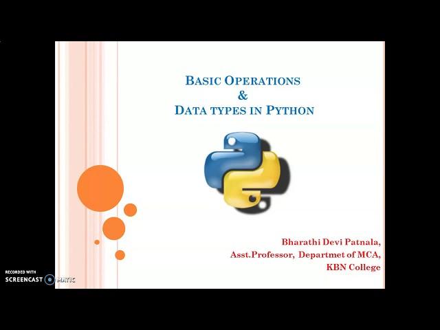 2. Basics of Python Programming by Bharathi Patnala