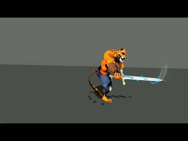 Tiger Action | Prajwal Desai #animation #demoreels #action #animator