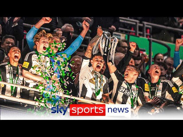 Newcastle win EFL Cup after beating Liverpool 2-1 at Wembley