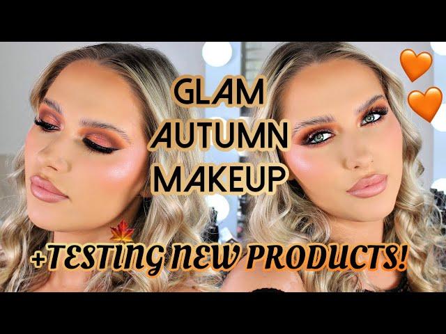 Full Glam Autumn Makeup Tutorial + Trying Trending Products!