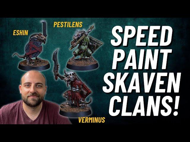 How to paint Skaven Clan Schemes fast! Verminus, Pestilens and Eschin yes yes!