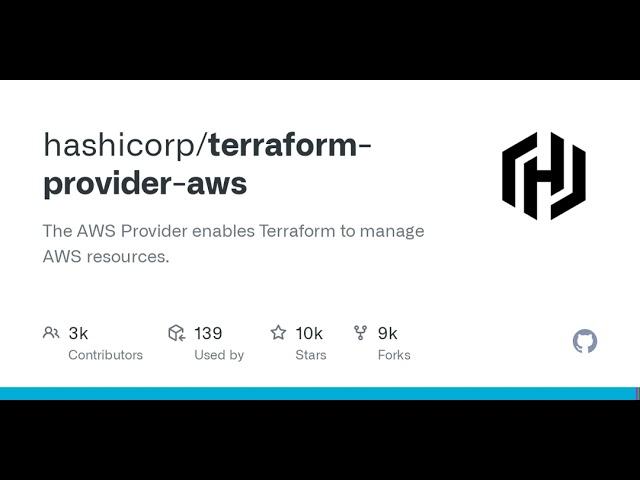 GitHub - hashicorp/terraform-provider-aws: The AWS Provider enables Terraform to manage AWS resou...