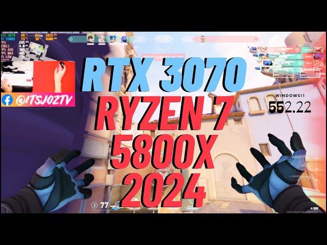 RTX 3070 & RYZEN 7 5800X - VALORANT RANKED MATCH Benchmark