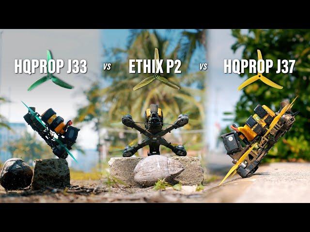 Which FPV Propeller is Best for YOU? Ethix P2 vs HQProp J33 vs J37 Prop Review