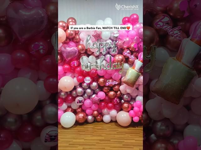 Throw a Barbie Theme Birthday Party| Balloon Backdrop Decorations️CherishX