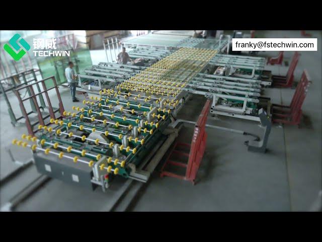 Fully auto glass processing line from cutting to tempering - smart intelligent glass factory