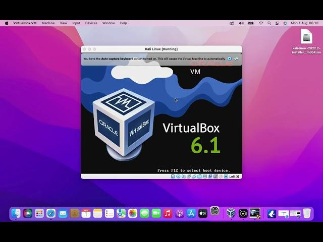 Install Kali Linux 2022.2 on MacOS using VirtualBox