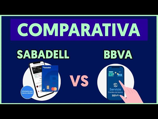 ️ Comparativa BBVA vs SABADELL (Banco Online) || Diferencias, Comisiones, Dinero, Opinión y más...