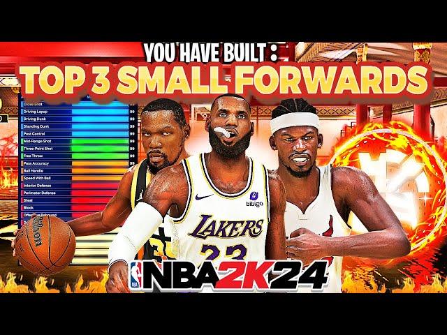 TOP 3 BEST SMALL FORWARD BUILDS ON NBA 2K24 CURRENT GEN! THE MOST OVERPOWERED SMALL FORWARD BUILDS!