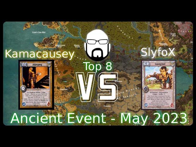 Ancient Event - Top 8 - Kamacausey vs SlyfoX | Warlord: Saga of the Storm CCG