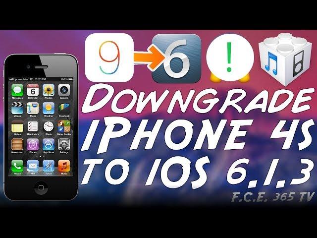 Downgrade iPhone 4S From iOS 9.3.4 To iOS 6.1.3 With Beehind