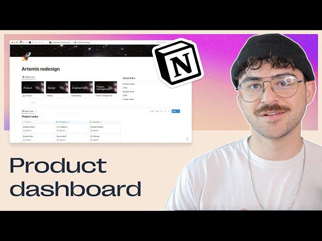 Notion dashboard for product teams