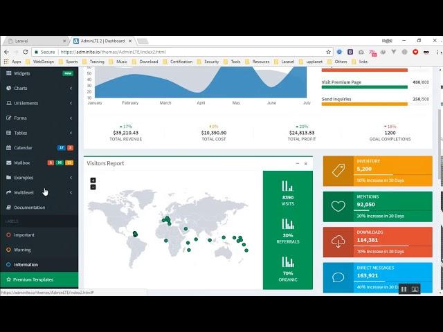 01 - Installing Admin LTE to Laravel 5 5 CRUD project