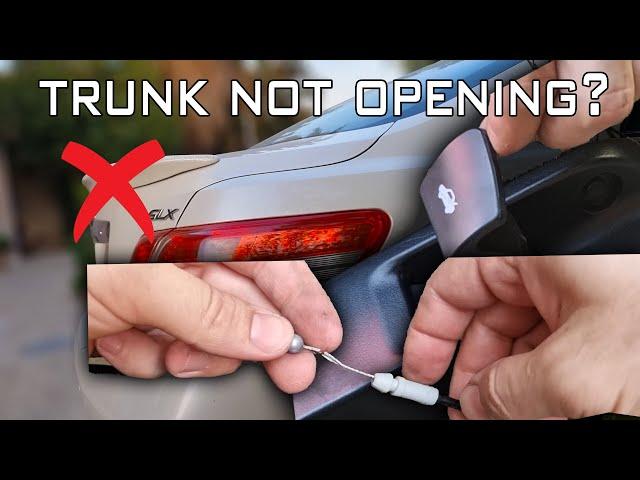 Here is why your trunk not Opening from inside / How to repair trunk cable without removing