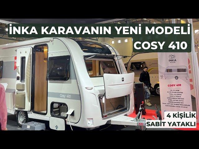 İNKA KARAVAN 410 COSY MODELİ & SABİT YATAKLI 4 KİŞİLİK 750 KG ALTI ÇEKME KARAVAN